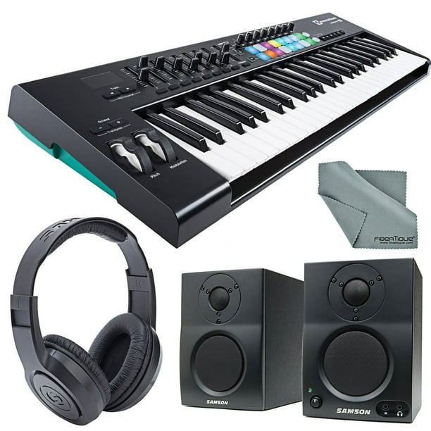 Mackie Monitors Novation LAUNCHKEY-49-MK2 49-Key USB MIDI Keyboard Controller+2 Mackie Monitors Novation LAUNCHKEY-49-MK2 49-Key USB MIDI Keyboard Controller+2